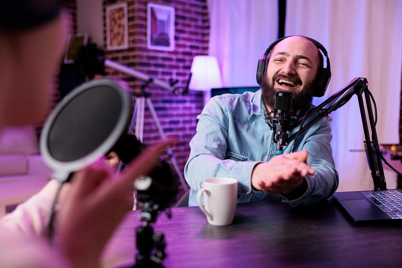 Creator filming branded content